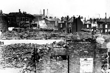 St Mary's Road from Edmund Road after air raids