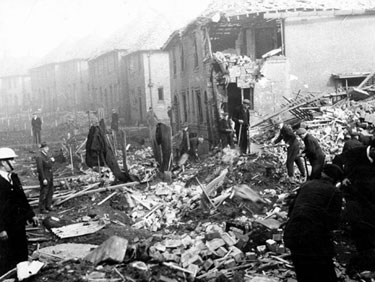 Parson Cross, Kyle Crescent  after air raid