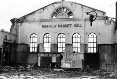The demolition of Norfolk Market Hall, Haymarket
