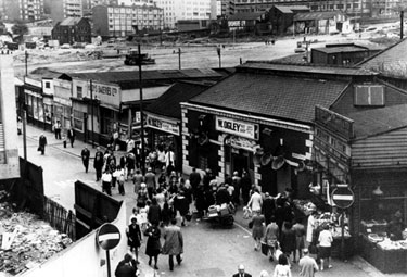 Sheaf Market (Rag an' Tag) elevated view of Broad Street