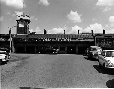 Entrance to Victoria Station showing Clock Tower