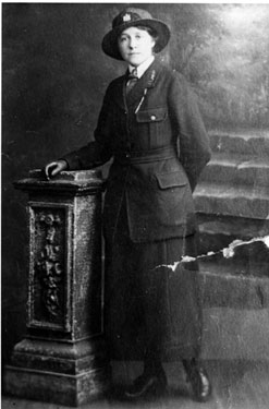 Sheffield's first woman tram inspector, First World War, 1914-1918