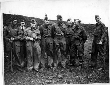 69 West Riding Home Guard on their first outside exercise at Hathersage.