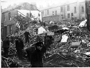 Ellesmere Road, Nos 291-297 after air raid