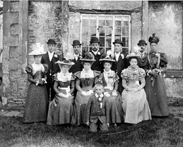 Wedding party at inn on Oakes Lane, Shiregreen