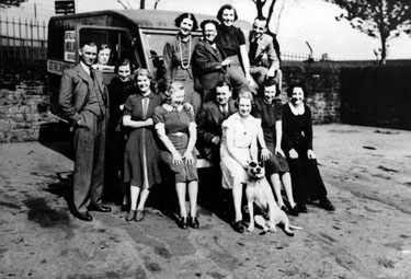 Sheffield Squadron of Frontiersmen ambulance team provided by the Reliance Laundry, prior to WWII