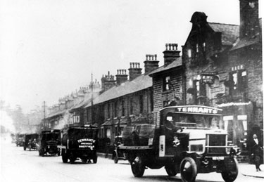 Tennant Breweries, beer deliveries, Abbeydale Road. Millhouses Hotel, No 951, Abbeydale Road, right