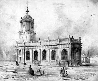 St. Paul's Church, Pinstone Street, Engraving