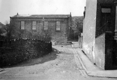 Grimesthorpe Wesleyan Methodist Sunday School (until 1921), Wincobank Lane used as Grimesthorpe Spiritual Mission 1934-1948. Road leading to the building on 1950's map named Range Road