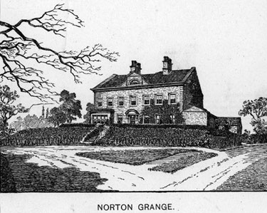 Norton Grange, Bunting Nook, formerly known as Hill Top. Built in 1744 for Mr Lowe, Non-Conformist minister to the Offley family of Norton Hall. Became a Boys' Boarding School, run by Revd Henry Piper, from 1814-1833. Occupants include William Fisher