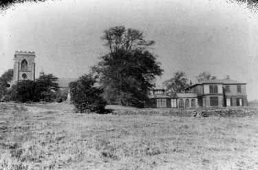 Shirecliffe Hall, Shirecliffe Lane showing the Folly in the background