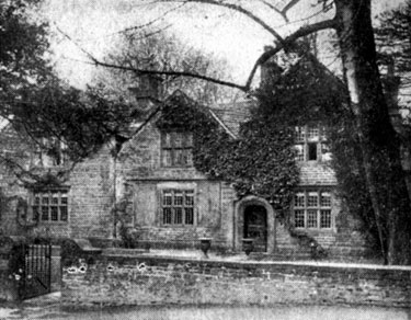 Greenhill Hall, off Greenhill Main Road. Central section dated from the 14th century. Later part was built in the 16th century. Residence of Jerome Blythe, Thurstan Kirke and John Bullock. Demolished in 1960s