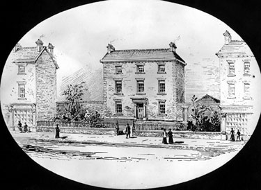 Westfield House, West Street, later became the first Sheffield dispensary in the 1830s. The Royal Hospital later stood on this site