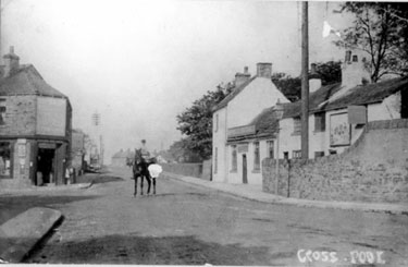 Crosspool Tavern, No. 468 Manchester Road, junction with Sandygate Road, left, Nos. 2 - 6 Sandygate Road, Henry Bradbury, grocer and sub-postmaster, left