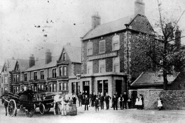 The Plumpers Inn (original), at the corner of Sheffield Road and Town Street, Tinsley