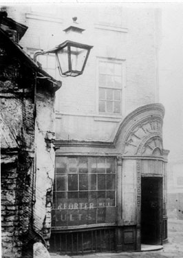 Montgomery Tavern, originally Iris Office, No. 12 Hartshead, from Aldine Court