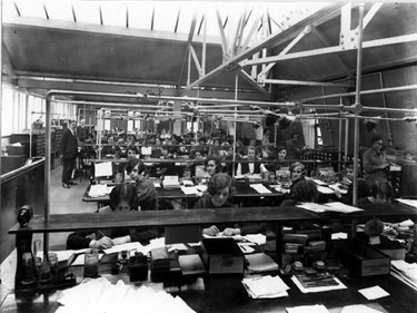 Interior of J. G. Graves Ltd., offices, Westville, Durham Road