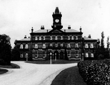 South Yorkshire Asylum, (also referred to as Wadsley Asylum later Middlewood Hospital) , Main Entrance