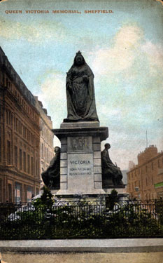 Queen Victoria Statue, Town Hall Square, Leopold Street in background