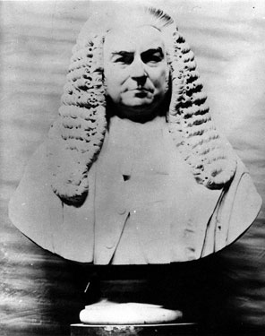 Marble bust of William Overend Q.C.