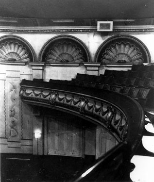 Auditorium at The Sheffield Picture Palace, Union Street, referred to in later directories as The Palace