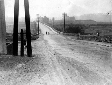 View looking down Birley Moor Road towards where it becomes Mansfield Road