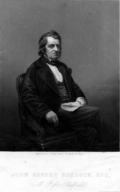 John Arthur Roebuck (1802 - 1879), M.P. for Sheffield