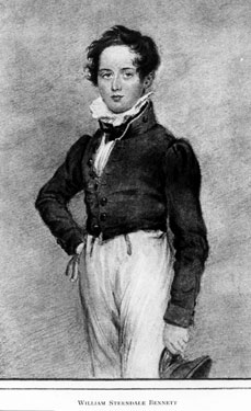 Sir William Sterndale Bennett (1816-1875), aged about 16