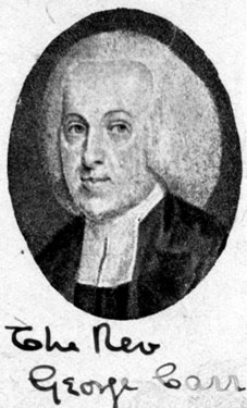 Rev. George Carr (1704 - 1776), senior clergyman of the English Episcopal congregation in Edinburgh