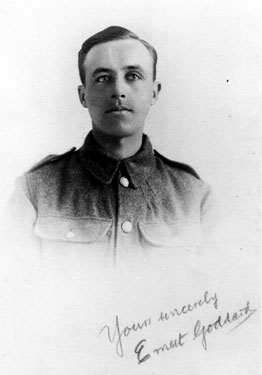 Ernest Goddard, 1st World War soldier