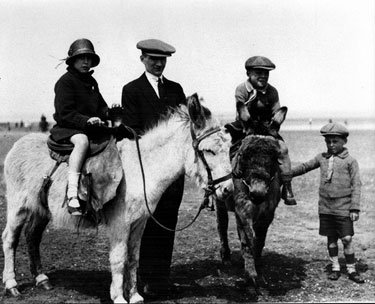 Donkey rides on beach, Cleethorpes, Lincolnshire