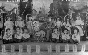 Children from St. Matthias School in a production of 'Dan the Newsboy'
