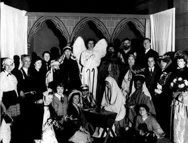 Cast of Nativity Play, Wadsley Hospital (Middlewood Hospital), written and produced by Mary Parkin