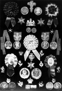 Medals from 1875 royal visit album