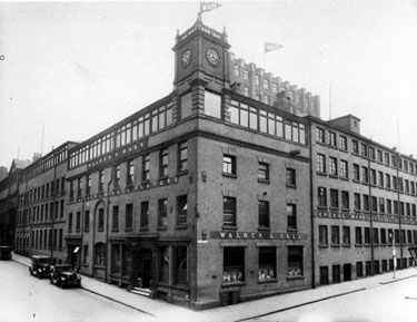 Walker and Hall Ltd, Electro Works, junction of  Howard Street and Eyre Street