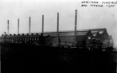 Corunna Terrace and Yorkshire Steel and Iron Works, Penistone Steel Works, Cammell Laird Ltd.