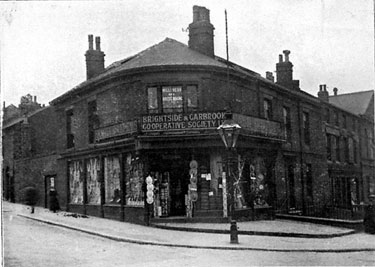 Brightside and Carbrook Co-operative Society Ltd., Gower Street Branch, Drapery, Dressmaking and Millinery Dept., No. 2 Grimesthorpe Road South and Gower Street