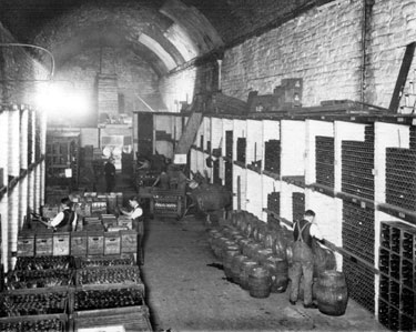 Hay and Son Ltd., wine merchants, warehouses at Nos. 31 - 35 Sussex Street under the Wicker Arches