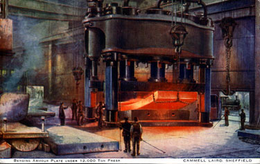 Steel industry, 12,000 tons Armour Plate Bending Press, Cammell Laird and Company Ltd., Cyclops Steel and Iron Works