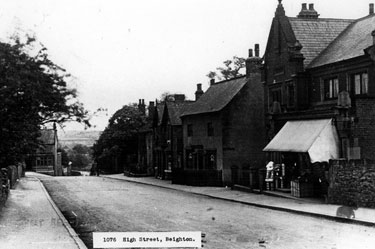 High Street, Beighton. No 35, Cumberland's Head public Hhse on left, in background