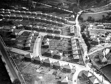 Aerial View - Laverdene Estate, Bradway / Totley 