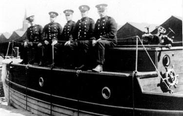 Firemen with the Fire Tender at the Canal Basin