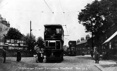 Abbeydale Road meets Abbeydale Road South, junction of Millhouses Lane, Tram 156 at Millhouses Tram Terminus