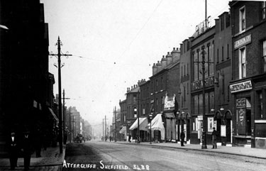 Attercliffe Road - Property including No. 662, Joseph Jenkinson and Sons, painter and decorator and the Palace Theatre (former Alhambra Theatre)