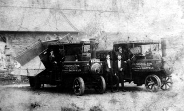 Steam lorries belonging to Charles H. Preston and Son, haulage contractors, No. 892 Penistone Road