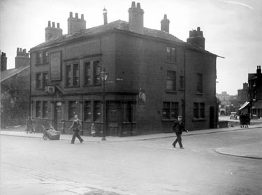Crown and Anchor Hotel, No 218, Fitzwilliam Street, at junction of Button Lane