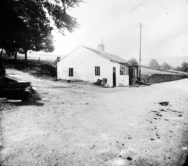OughtibridgeToll Bar House, Langsett Road South and junction of Cockshutts Lane showing the horse trough (extreme left)