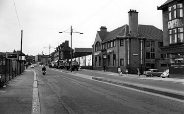 George IV public house, No. 216, Infirmary Road at the junction with West Don Street and showing the premises of Bagnall and Timm, betting shop and Dowsett, Piling and Foundations Ltd