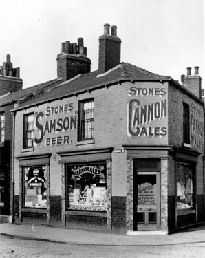 Shop at corner of Leadmill Road and Fornham Street, 1920-1925