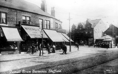 Darnall Tram Terminus, Staniforth Road and Main Road (with the public lavatories), Darnall